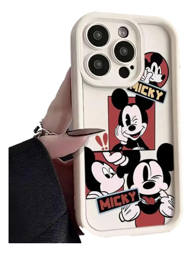 Funda Blanda De Teléfono Mickey Mouse Para iPhone 15, 14, 13