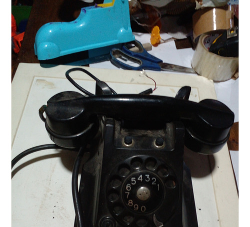Antiguo Telefono Negro Marca Ericson De Baquelita