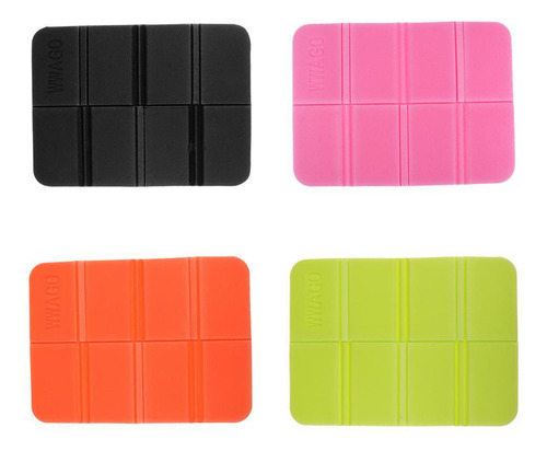 4x Cojín De Asiento Plegable Para Camping, Almohadilla A