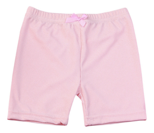 Pantalones Cortos Con Lazo Liso Para Niños Y Niñas De 4 Piez