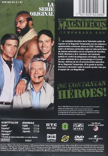 Los Magnificos The A Team Segunda Temporada 2 Dos Dvd Nuevo