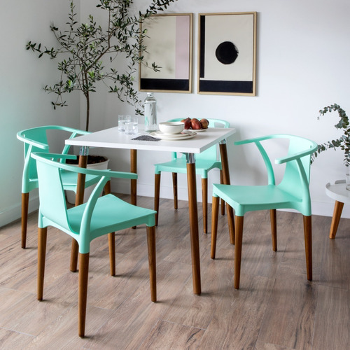Imagen 6 de 7 de Mesa De Comedor Camelia 90x90 Base Wood