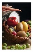 Comprar Vinilo 20x30cm Comida Saludable Frutas Verduras Campo