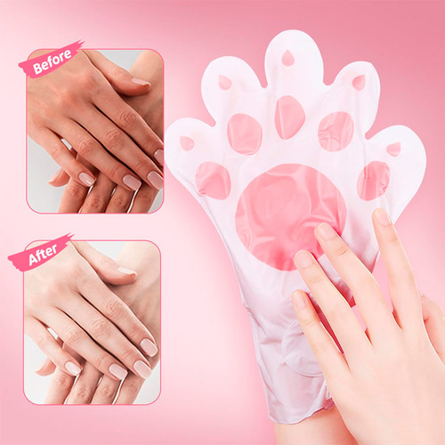 Set De 5 Mascarillas Para Manos Sadoer Con Niacinamida Y Leche De Cabra Hidratación Profunda Antiarrugas Suavidad Y Blanqueamiento Para Piel Seca Y Maltratada