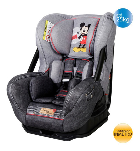 Cadeira De Carro 0, I, Ii (25kg) Eris Mickey Mouse - Grey