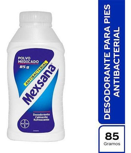 Talco Mexsana Medicado Antibacterial Frasco X 85 Gr