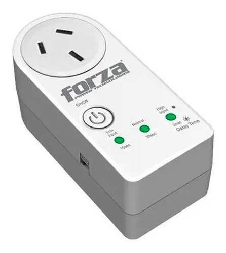 Imagen 1 de 4 de Protector De Voltaje Forza Fvp1202b-a Zion 220v 1500w Blanc0 Color Blanco