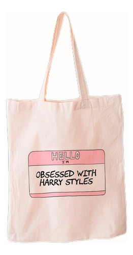Bolsa De Tela Lienzo Tote Bag Harry Styles Fan Tag