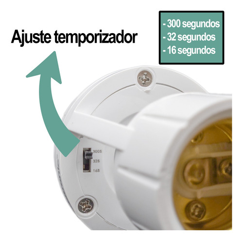 Kit 03 Sensor De Presença Lâmpada Soquete E27 Bocal Fotocelu