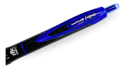 Caneta Roller Ball Gel 0.7mm Signo Umn-107 | Azul Exterior Tranparente