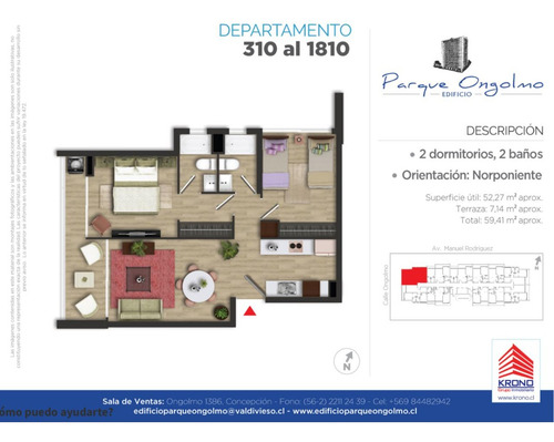 Depto Frente A La Uss 2d+2b Con Garantía En 3 Cuotas