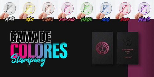 Stickers Etiquetas Plata Dorado Holográfico Hot Stamping Oro