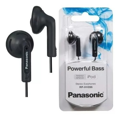 Auricular Panasonic Color Negro Full Bas 