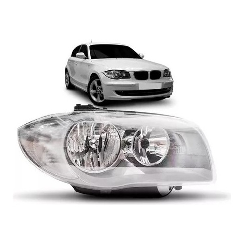 Par Farol Bmw 118i 2006 2007 2008 2009 2010 11 Mascara Prata