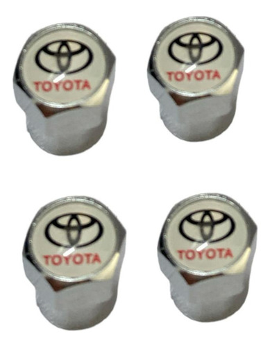 Tapas De Válvulas De Lujo Neumático X4 Para Auto Toyota