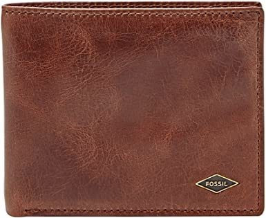 Fossil Cartera De Piel Para Hombre Con Ventana De