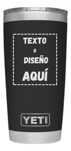 Yeti 20oz Tapa Clásica Termo Rambler | Grabado Laser Personalizado Varios Colores