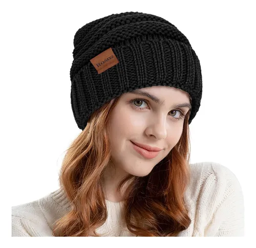 Rosoz Gorros De Invierno Para Mujer Para Mujer, Gorros De Pu