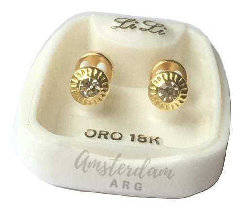 Abridores De Oro Marca Lili Art 108 Piedra ..amsterdamarg.. 