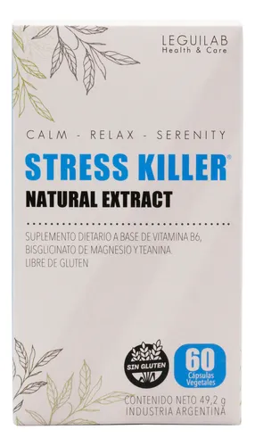 Leguilab X3 Stress Killer Suplemento Con Magnesio Relax 60c