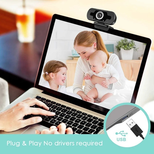 Webcam Com Micro-fone Live Make Alta Resolução Full Hd 1080p