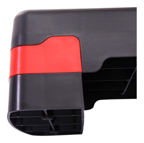 Imagen 5 de 5 de Step Aeróbico 2 Niveles Antideslizante Negro/rojo