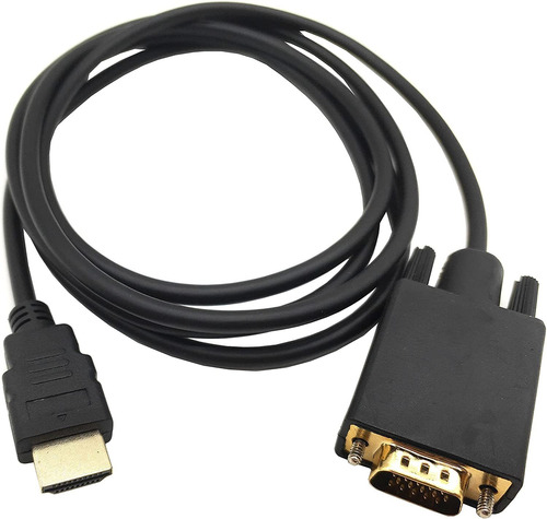 Hdmi To Vga Adapter Cable, Haokiang 6ft/1.8m Gold-plated 108