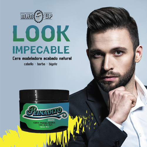 Manup pomada modeladora para cabello Peinadito 150g pack 12 unidades