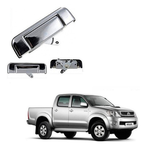 Manija Porton Trasero Toyota Hilux Cromada 2010 2011 2012