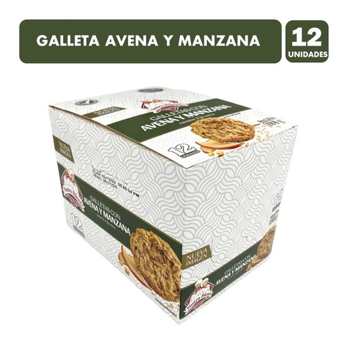 Caja Galletas Con Avena Y Manzanas (caja Con 12 Unidades)
