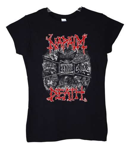 Polera Mujer Napalm Death Change Your Life Metal Abominatron