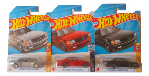 Hot Wheels 3: 89 Mercedes Benz 560 Sec Amg Gris Y Variantes