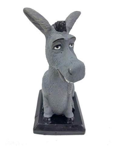 Personagem Burro Falante Sherek Em Resina Cinza