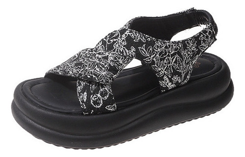 Sandalias Elegantes De Suela Gruesa A La Moda Para Mujer
