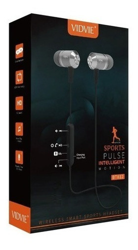 Audífono Auricular Inalámbrico Bluetooth Sport Profesional Color Dark gray