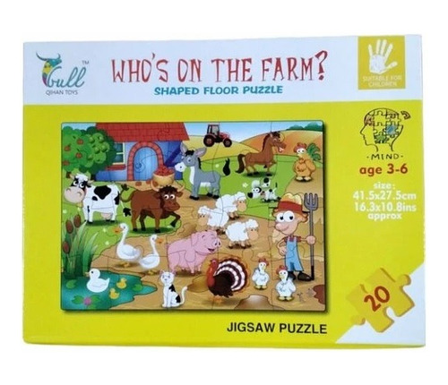 Puzzle Who's On The Farm? - Quién Está En La Granja?