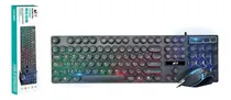 Comprar Kit Teclado Y Mouse Gamer Rgb Español Con Tecla Circulares Mouse Negro Teclado Negro