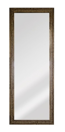 Espelho Retangular Moldura De Madeira Natural 151x56cm
