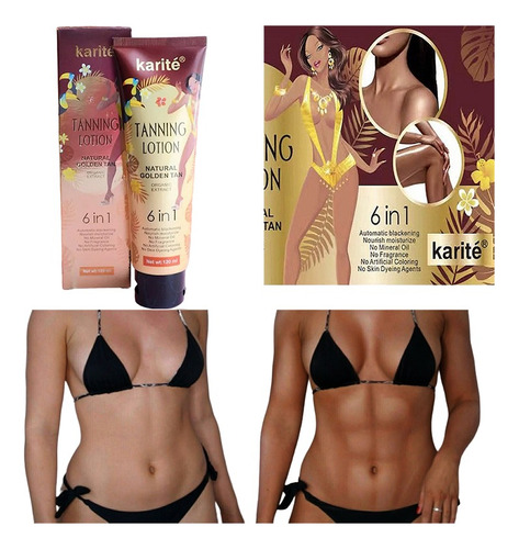 Crema Autobronceante 6en1 Locion Bronceadora 120ml By Karite