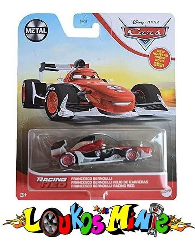Disney Cars Francesco Bernoulli Racing Red Metal 2021 Lacrad