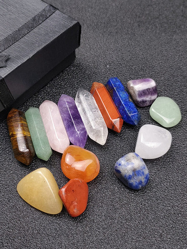 Juego De Piedras Preciosas Curativas Para Chakras De Cristal
