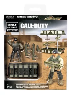 Call Of Duty Cajón Armas División De Desierto Mega Construx Cantidad De Piezas 37