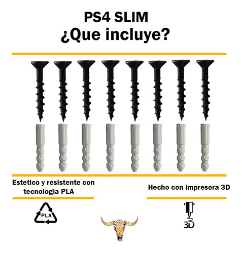 Base Controles Ps4 Slim, Ps4 Pro, Ps4 Fat Soporte De Pared