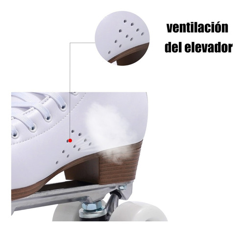 Imagen 5 de 10 de Patines Artistico Profesionales Saltos Giros 58 Mm Silicona