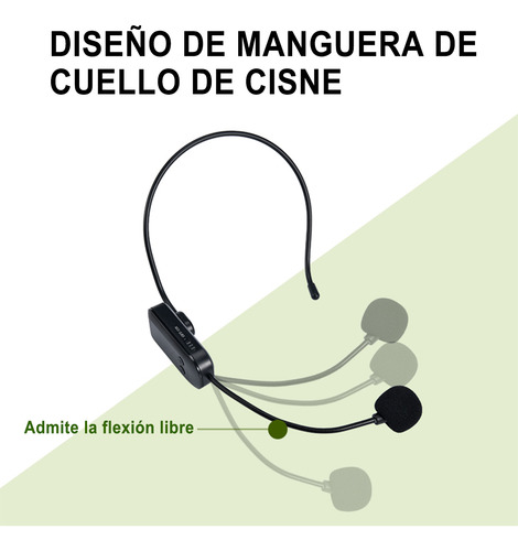 Micrófono Inalámbrico Superadd Kx730g Para Diadema