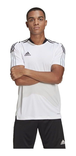 adidas Tiro21 Tr Jsy Camiseta Manga Corta Blanco De Hombre P