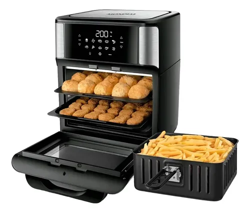 Fritadeira Air Fryer Forno Oven 12 Litros Mondial 2000W Preto/Prata