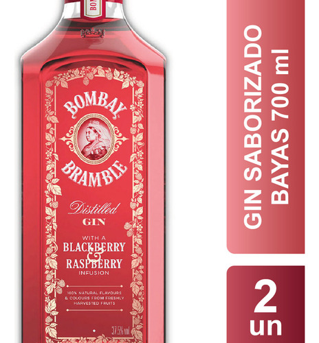 Gin Bombay Bramble 700 Ml X2 Un