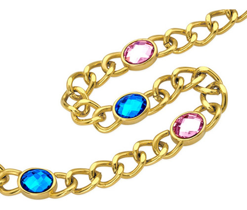 Gargantilla Collar Chapada En Oro 24 Kt - Hecho En España