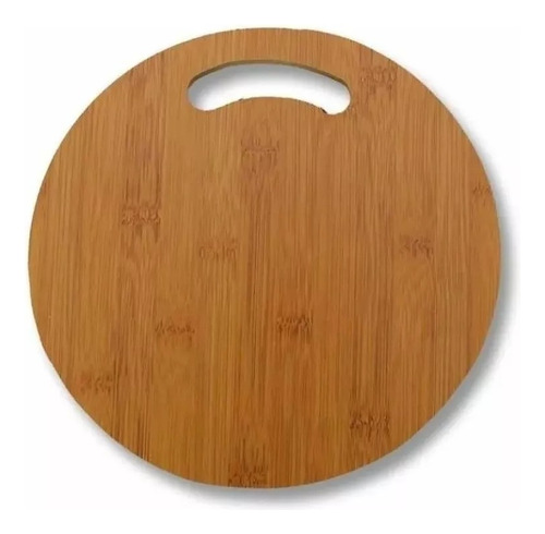 Tabla Para Picar Y Cortar De Madera Circular Enchapada 30cm Liso